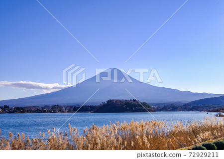 Lake Kawaguchi and Mt. Fuji in Yamanashi Prefecture Lake Kawaguchi and Mt. Fuji in Yamanashi Prefecture 72929211