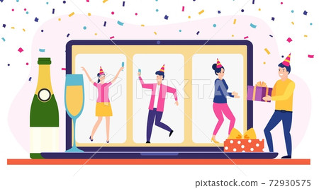 Birthday party online, Birthday party online, 72930575