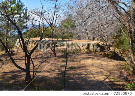 岡山縣倉敷市下水城堡下水城堡Ninomaru塔 岡山縣倉敷市下水城堡下水城堡Ninomaru塔 72930970