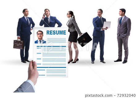 Recruitment and employment concept with businessman 72932040