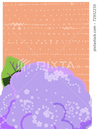Illustration of a thick cauliflower seen from directly above Illustration of a thick cauliflower seen from directly above 72932250