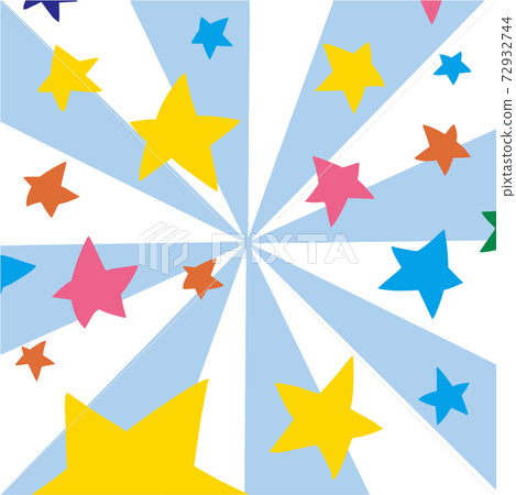 Colorful stars popping out - Stock Illustration [72932744] - PIXTA