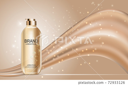 Design Cosmetics Product Template for Ads or Magazine Background. 3D Realistic Vector Iillustration Design Cosmetics Product Template for Ads or Magazine Background. 3D Realistic Vector Iillustration 72933126