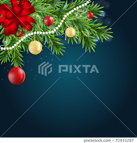 Abstract Holiday New Year and Merry Christmas Background. Vector Illustration 72933287