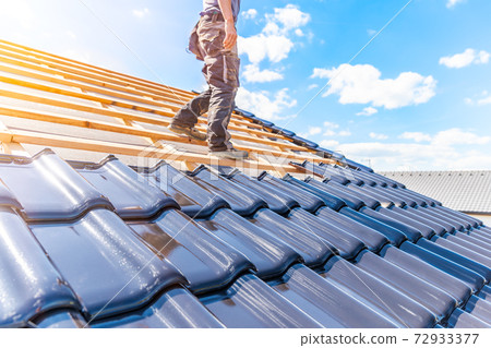 craftsman treasure a fired ceramic tile on the roof 72933377