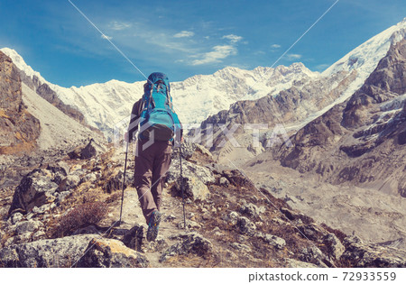 Hike in Himalayas Hike in Himalayas 72933559