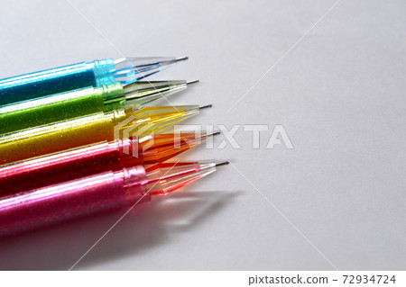Colorful ballpoint pen with glitter 72934724