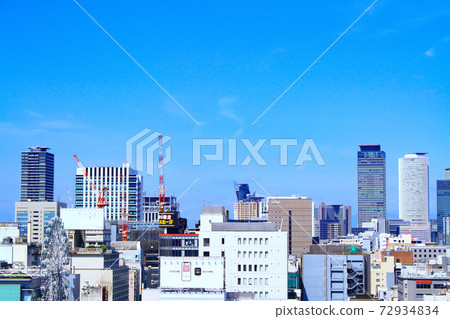 Scenery of skyscrapers in front of Nagoya station in Nagoya city 72934834
