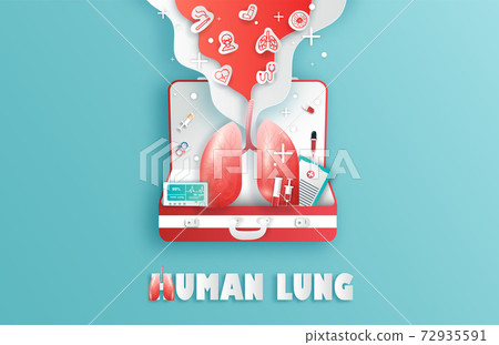 lung, pulmonary, vector 72935591