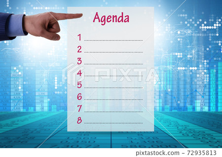 Agenda of a meeting with few items 72935813