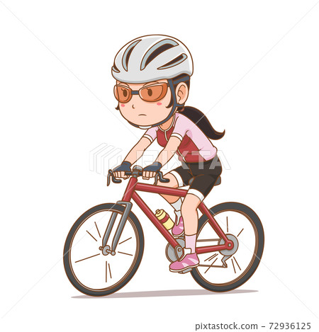 cycling girl