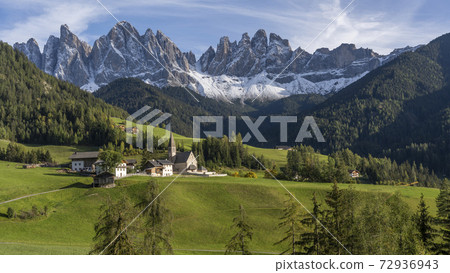 Santa Magdalena Geisler Dolomites Autumn 72936943