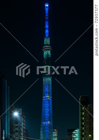 新世紀福音戰士圖像照明東京天空樹 新世紀福音戰士圖像照明東京天空樹 72937377