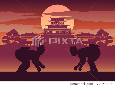 Fat man battle of Japan called Sumo 72938402