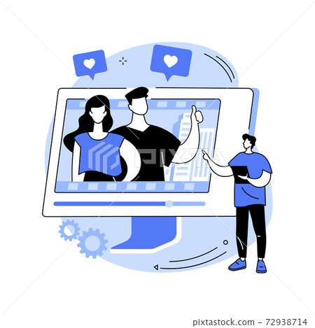 Visual storytelling abstract concept vector illustration. 72938714