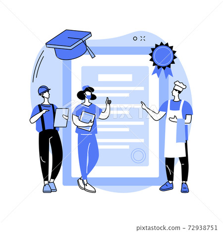 Vocational education abstract concept vector illustration. 72938751
