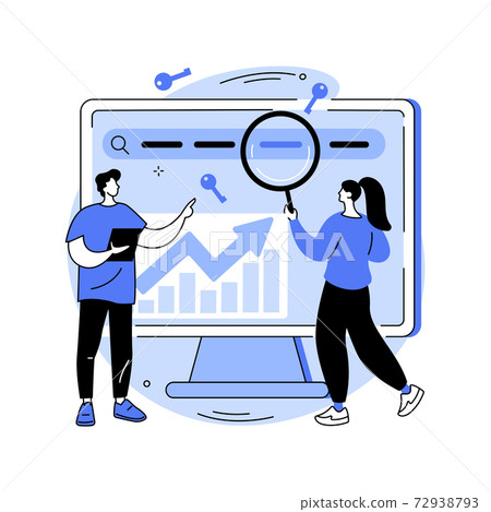 Keyword ranking abstract concept vector illustration. 72938793
