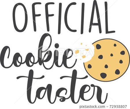 Official cookie taster on the white background. Vector illustration 72938807