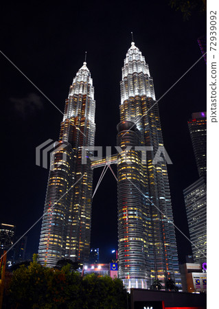 The Petronas Towers, also known as the Petronas Twin Towers The Petronas Towers, also known as the Petronas Twin Towers 72939092
