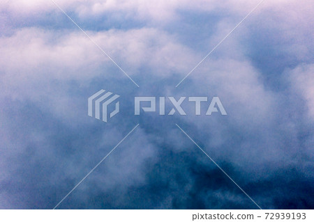 Dramatic aerial view of clouds from above at the Slieve League cliffs in County Donegal, Ireland 72939193