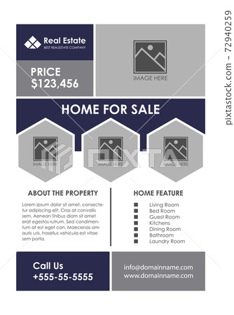 Modern Real Estate Business Flyer Design Template 72940259