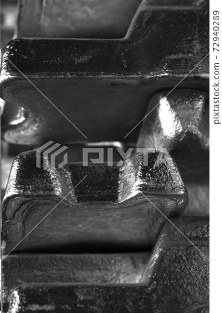 aluminum ingots close up aluminum ingots close up 72940289
