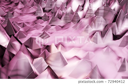 a polygonal purple rock landscape, 3d render a polygonal purple rock landscape, 3d render 72940412