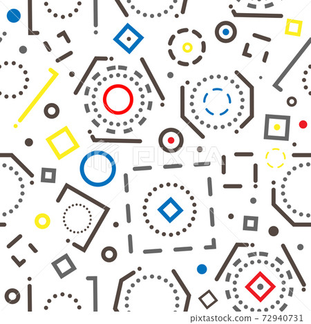 Abstract background with geometric shapes and lines. Minimal seamless pattern cover template design for prints Abstract background with geometric shapes and lines. Minimal seamless pattern cover template design for prints 72940731