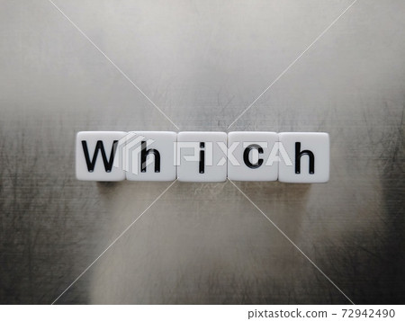 Dice letters lined up with Which in bright light 1 Dice letters lined up with Which in bright light 1 72942490