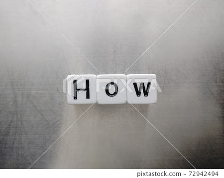 Dice letters lined up with How in bright light 1 Dice letters lined up with How in bright light 1 72942494