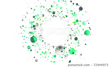 CG party sphere that spreads in a circle 72944973