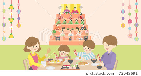 Hinamatsuri day family 72945691