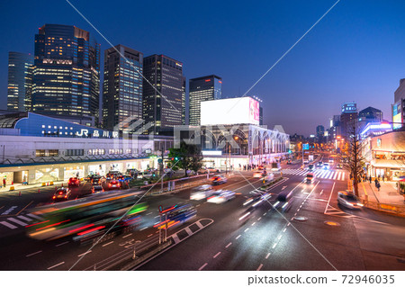 《東京都》品川站/城市夜景 72946035