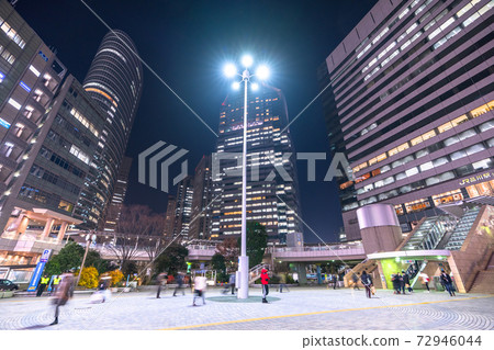 《東京都》品川站/城市夜景 《東京都》品川站/城市夜景 72946044