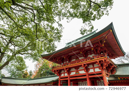 秋宮神社的風景 照片素材 圖片 圖庫
