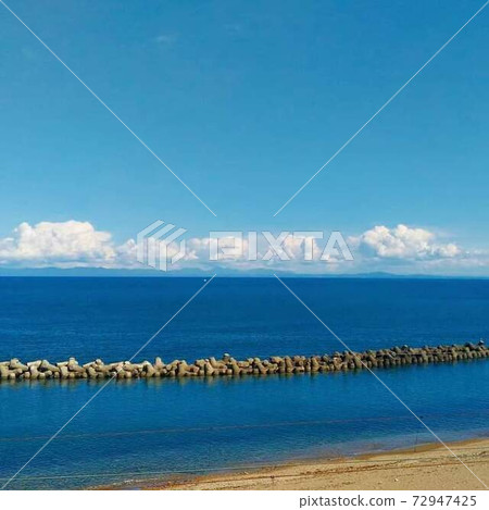 Sandy beach in western Hokkaido Sandy beach in western Hokkaido 72947425