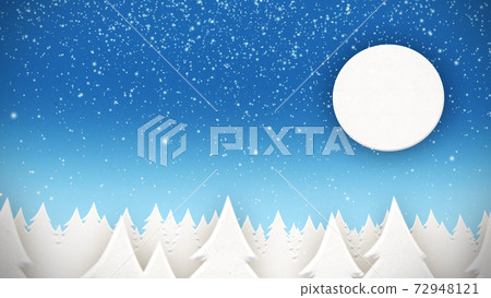sky moon background crossing forest. Paper style. sky moon background crossing forest. Paper style. 72948121