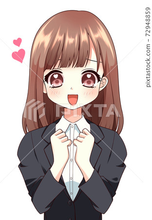 Women are happy with their eyes in their hearts (suits) Women are happy with their eyes in their hearts (suits) 72948859