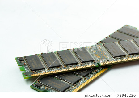 PC memory on white background 72949220