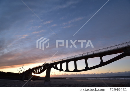 Kakegawa City Shiosai Bridge Morning 2012 20am 6:52 72949481