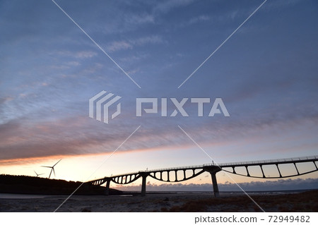 Kakegawa City Shiosai Bridge Morning 2012 20am 6:51 72949482