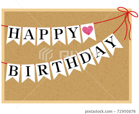 軟木板留言生日派對生日快樂生日側身 軟木板留言生日派對生日快樂生日側身 72950876