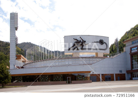 Skating rink Medeo in Alma-Ata, in Kazahtane. Horizontal Skating rink Medeo in Alma-Ata, in Kazahtane. Horizontal 72951166
