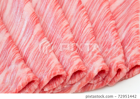大理石紋日本黑牛肉片 大理石紋日本黑牛肉片 72951442