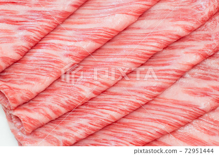 大理石紋日本黑牛肉片 72951444