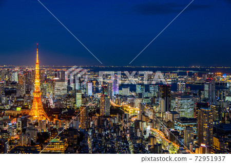 Tokyo / Urban landscape / Tokyo Tower Night view 72951937