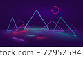 Abstract Neon or LED Background Concept and Design 72952594