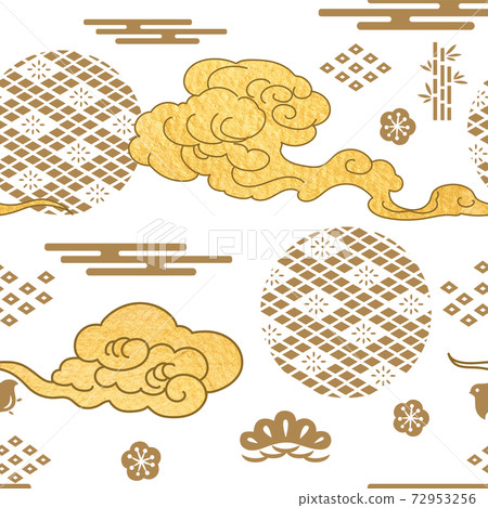 Abstract seamless background with gold texture... - Stock Illustration ...