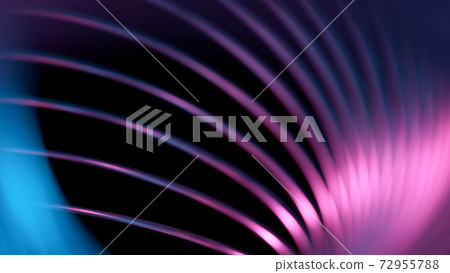 Abstract Lights Shapes, Defocused Shining Colorful Neon Rays 72955788