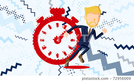 Illustration of a man in a running suit 72956009